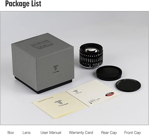 Miniatura 7 de TTArtisan Lente fija manual APS-C de 1.378in F0.95 de apertura más grande para cámaras Sony E-Mount A5000 A5100 A6000 A6100 A6300 A6400 A6500 A6600