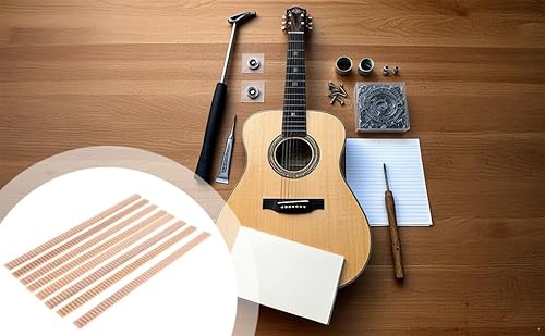 48 Guitar Binding Strips For Luthiers, Spruce Wood For Diy Guitar Crafting And Decorating