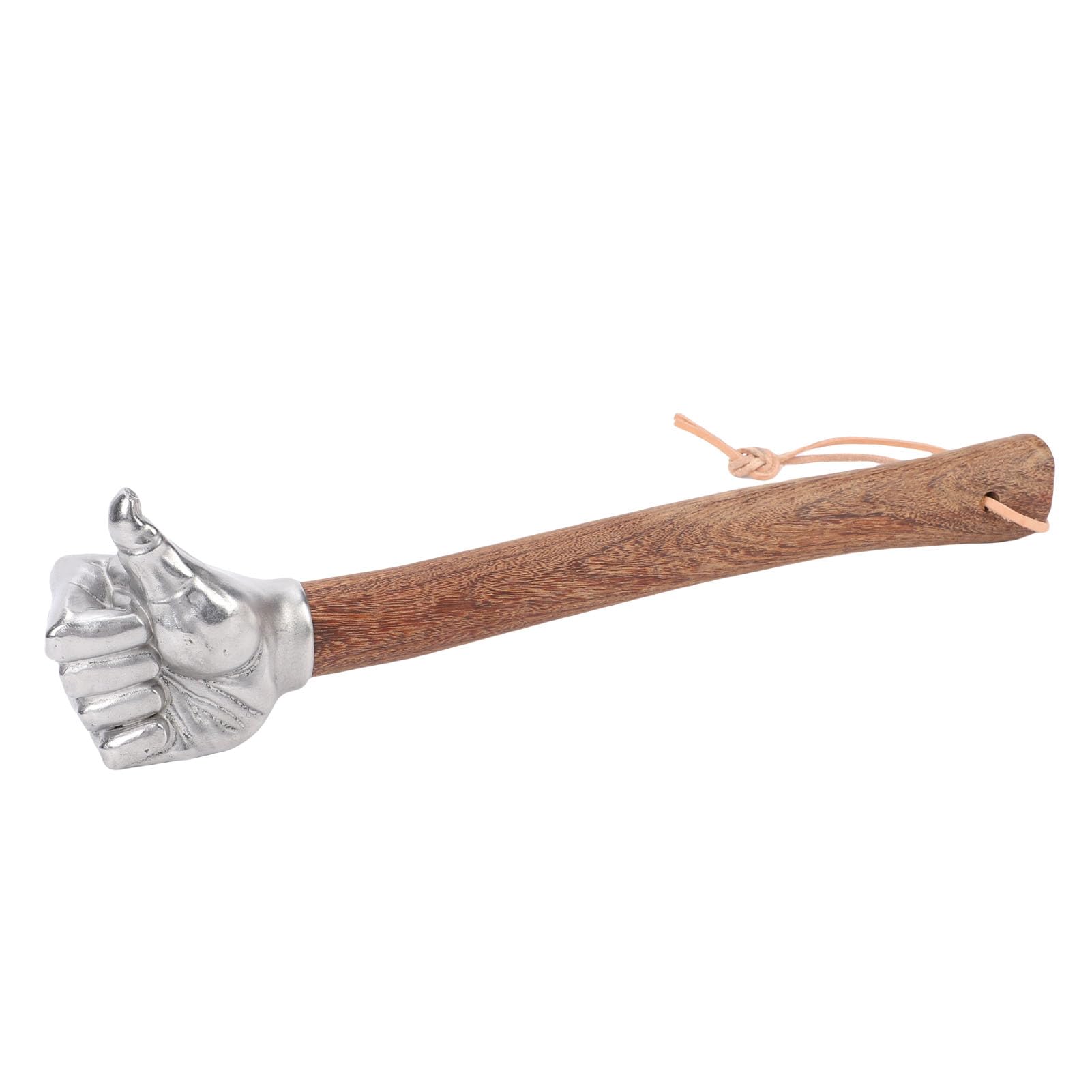 Martello a Mano Testa in Acciaio Inossidabile Martello Multifunzionale Durevole per Edilizia e Giardinaggio Manico in Legno 35 Cm (Testa del pollice)