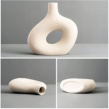 装飾的なホワイト陶器の花瓶 Amazon.co.jp: XIUWOUG ホワイトセラミック花瓶 2個セット 装飾