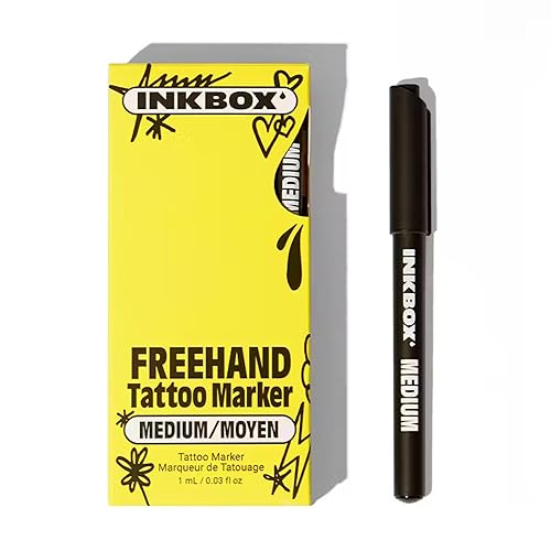 Inkbox Marcador de tatuaje a mano alzada marca tu marca con marcador temporal de tatuaje de larga duración para todos los artistas tinta por ahora