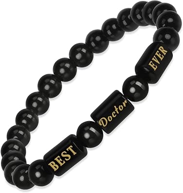 Doctor Gifts for Men Unique Best Doctor Ever Gifts Christmas Cool Appreciation Thank You Graduation Retirement National Doctors Day Male Women Beaded Bracelets Xmas Thanksgiving