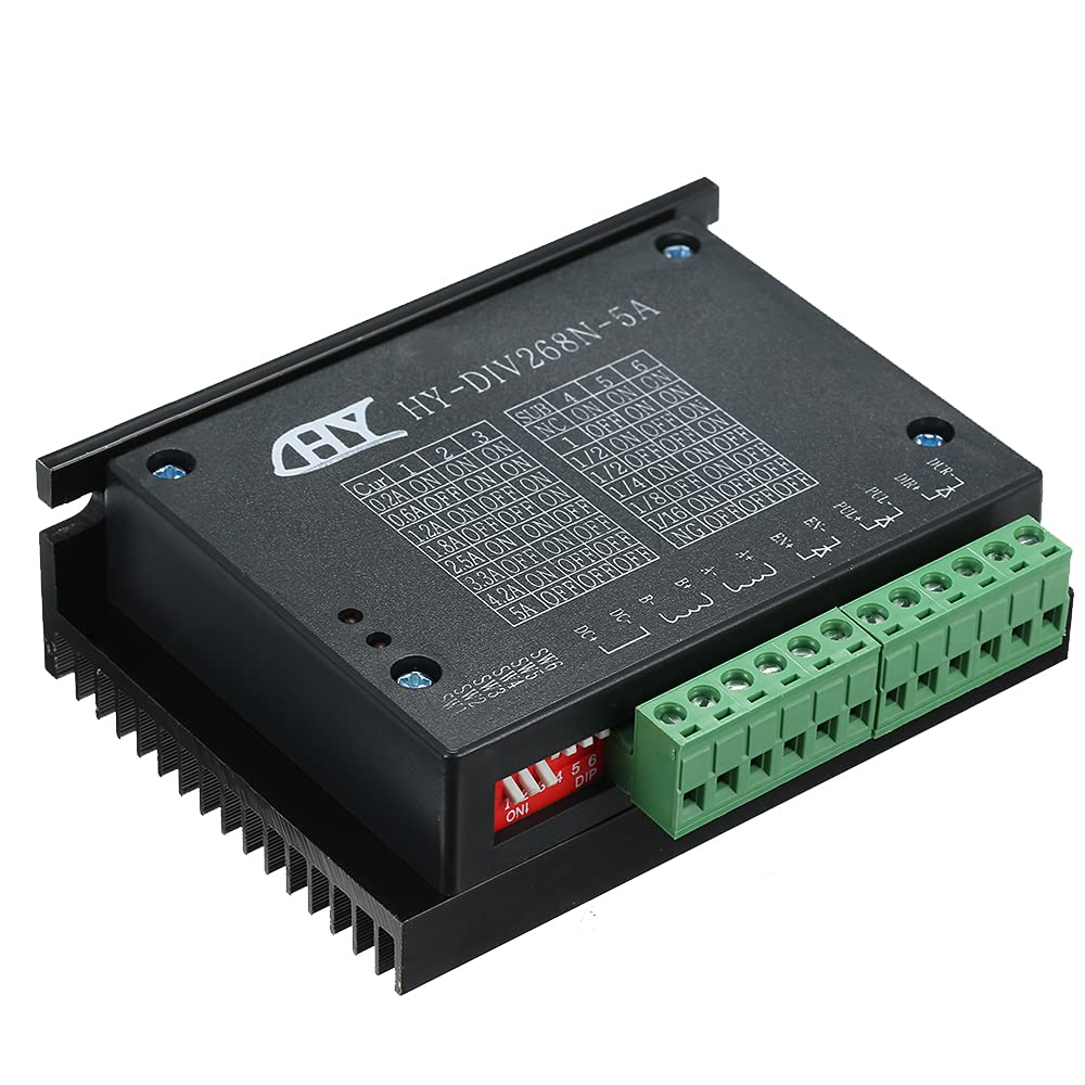 HomgeelHY-DIV268N-5A Subdivision-Type Two-Phase Hybrid Stepping Motor Drive DC 12~48V Power Supply