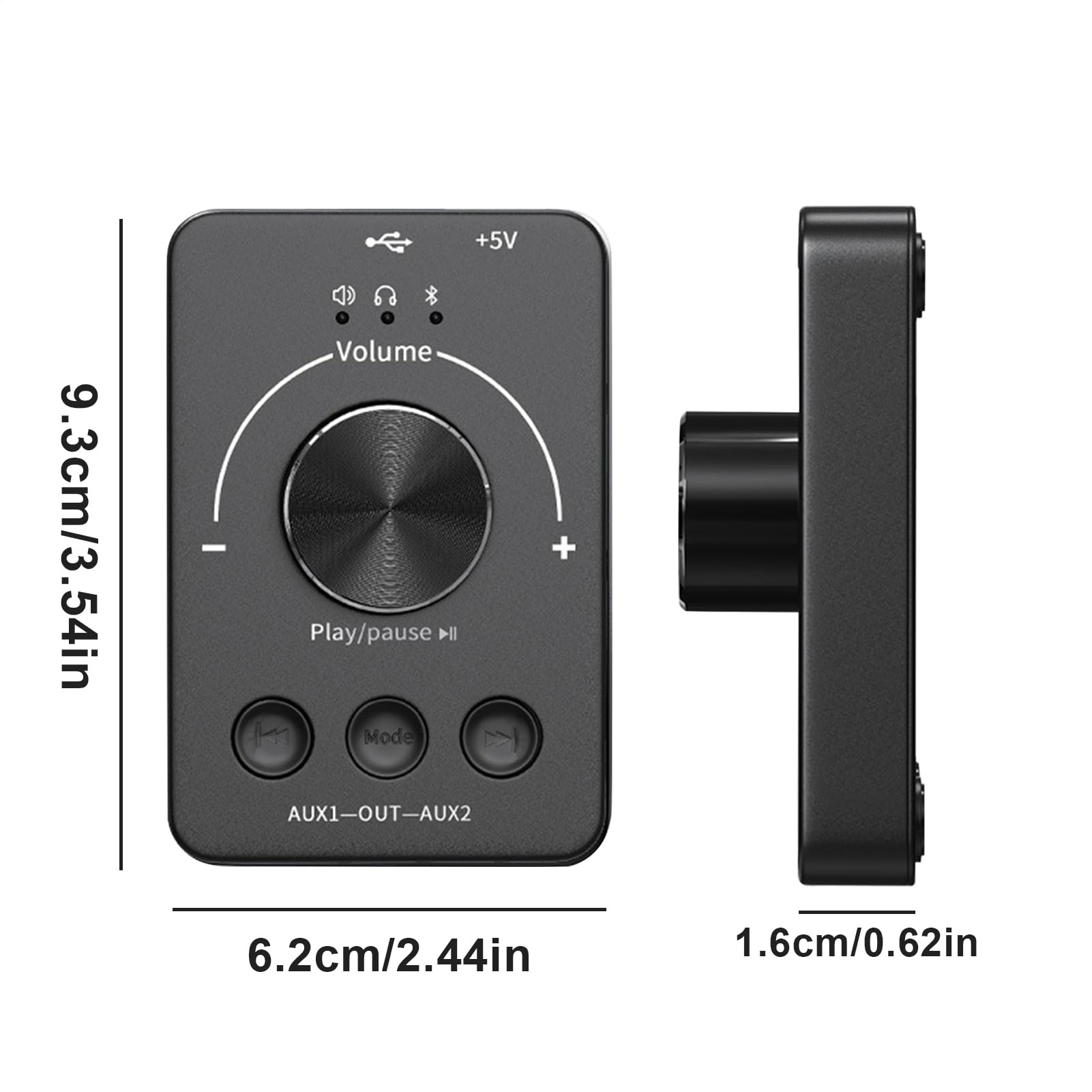 PC-Lautstärkeregler, Multimedia-Lautstärkeregler | USB-Multimedia-Lautstärkeregler | USB-Lautstärkeregler Mit Vier Rutschfesten Pads Für Zuhause, Internetcafé, Schule, Arbeitsbereich