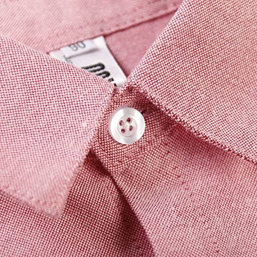 Image of OCHENTA Boys' Long Sleeve Button Down Cute Rabbit Casual Dress Easter Shirt | Oxford Cotton, Embroidered Bunny, Shirts for Boys School & Easter, Church, Wedding, Family Photos, Holiday Outfit