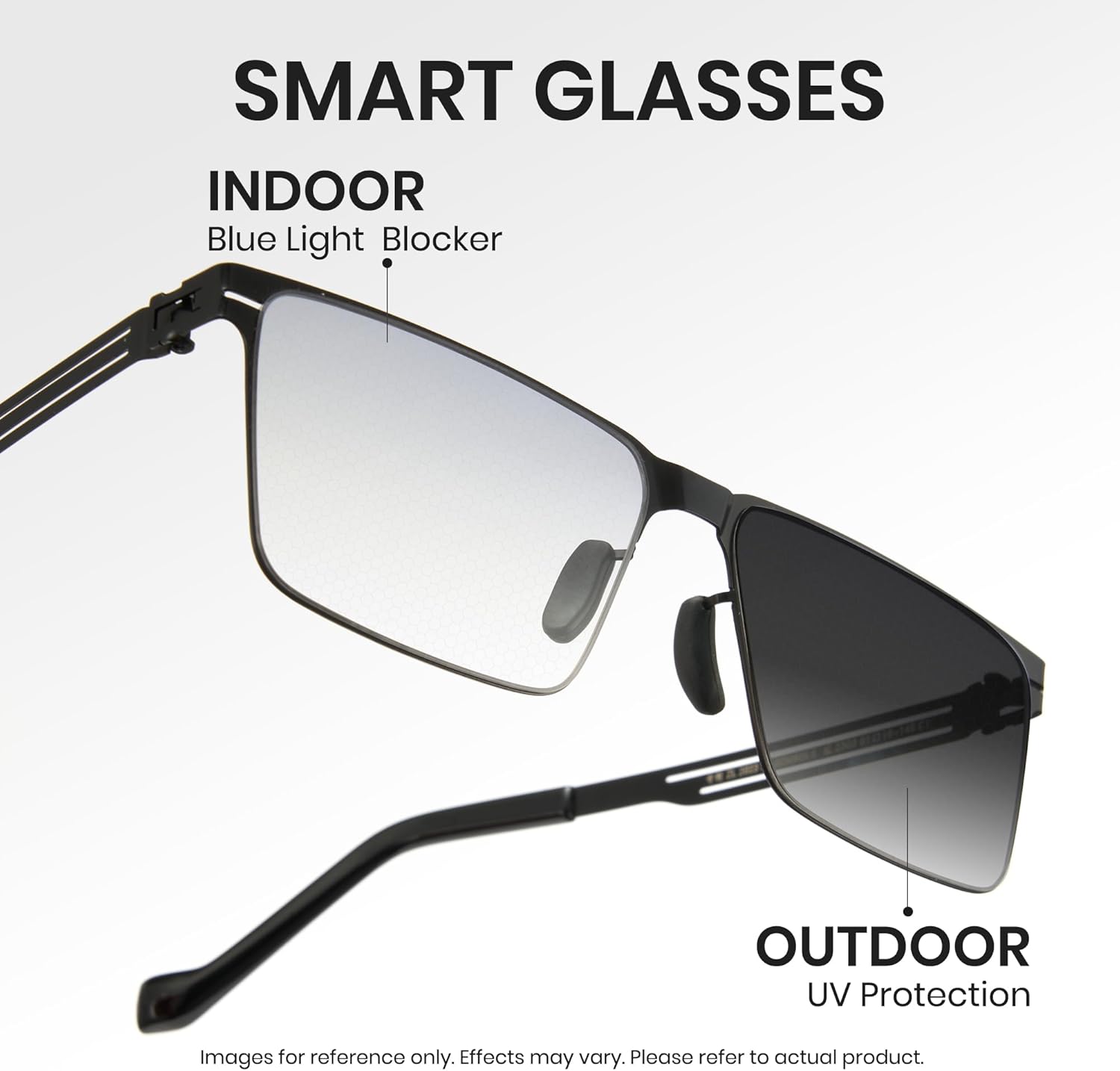 Cyxus Photochromic Glasses for Men Women UV Protection with Blue Light Blocking 1176i