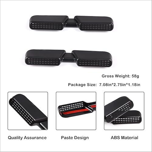 Miniatura 7 de Aunginsy Cubierta de ventilación de aire para asiento trasero, rejilla de ventilación de flujo de aire, ajuste para Toyot@a FJ Cruiser 2007-2021,