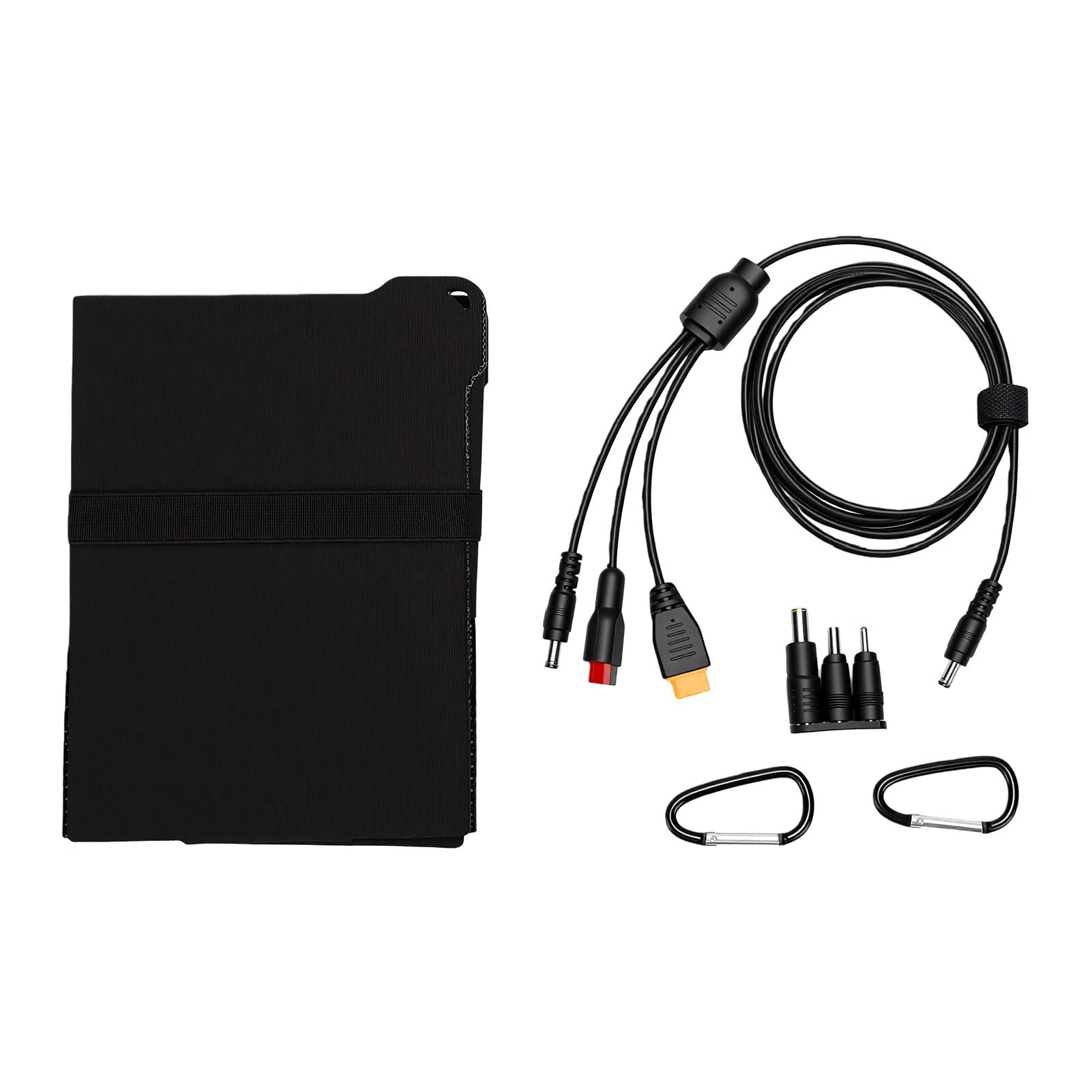 VGEBY Caricabatterie Solare Portatile, Pannello Solare Pieghevole ETFE 45W con USB C USB A DC5521, Uscita Monocristallina Al 25%, Caricabatterie da Viaggio Compatto per Laptop Power Bank da Campeggio