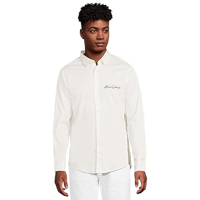 Armani Exchange Script Logo Button Down Men