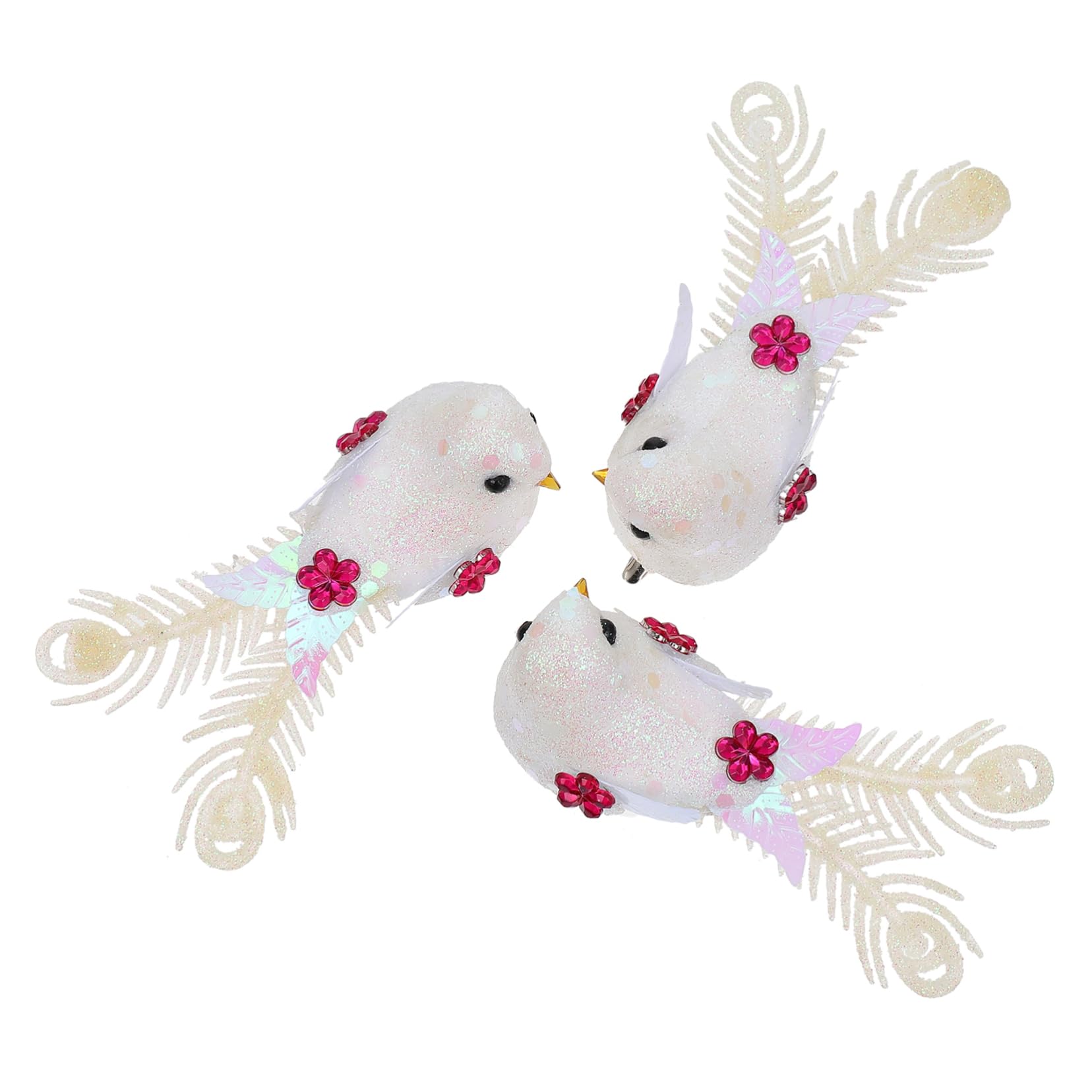 TOPBATHY 30 Pz uccello di schiuma decorazioni cameretta christmas tree decorations passeri artificiali uccelli di simulazione ornamento Arredamento per ufficio Home decor piccoli uccelli