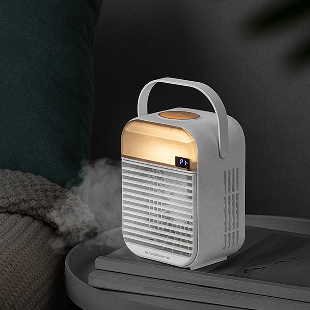 Portable Mini Air Conditioner Desktop Fan Cooler Humidifier Purifier White | Home & Garden | Home Improvement | Heating, Cooling & Air | Portable Fans-image-31