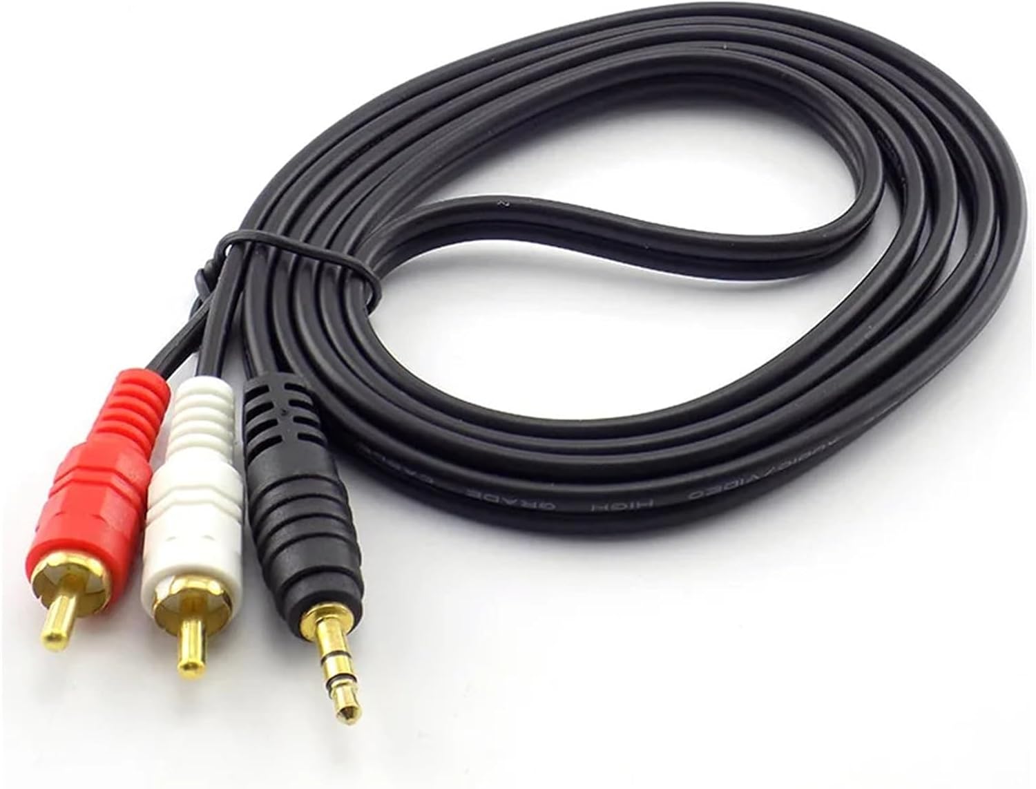 1.5m 300cm 10m 3.5mm プラグジャックコネクタ - 2 R/CA オス音楽ステレオアダプタケーブル AUXライン