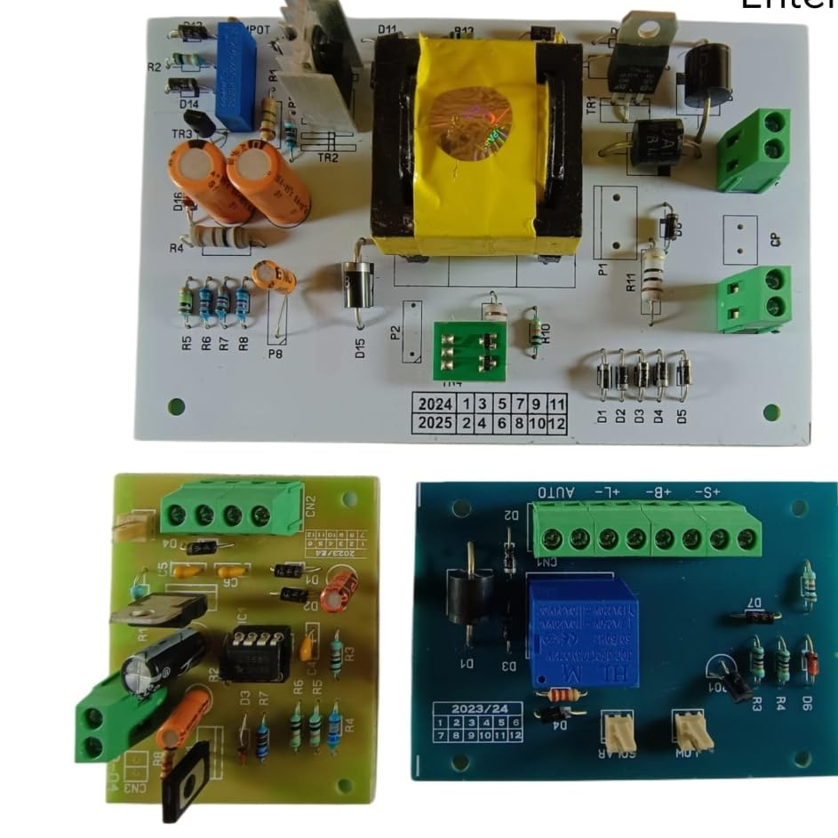 Image of Main PCB Card Mother Board Siren PCB Solar PCB Full KIT Circuit Zatka Machine Power Supply Electronic Kit for Solar Zatka Machine Kit Spareparts