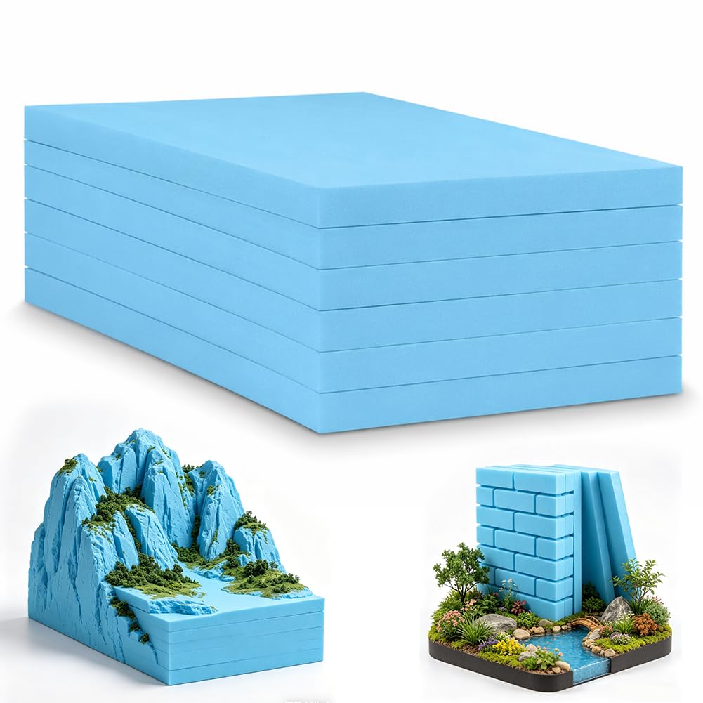 Plaque polystyrène rigide pour créer vos paysages miniatures et décors de jeu