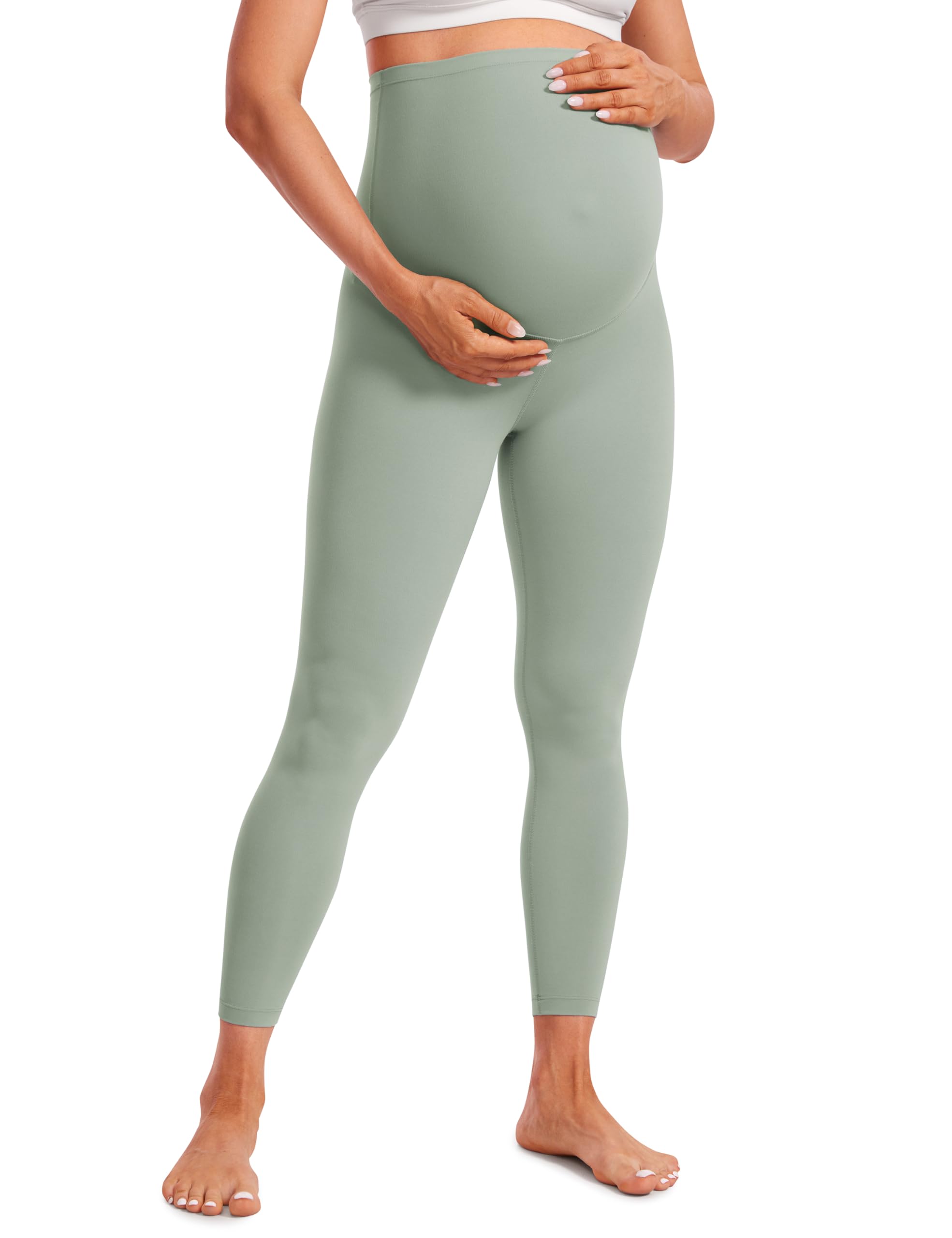 CRZ YOGA Women's Butterluxe 25" Maternity Leggings - Over Bump Workout Leggings Pregnancy Soft Belly Support Yoga Pants — view 19