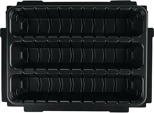 Miniatura 7 de Makita 197210-9 Funda de enclavamiento, pequeña4-38 "x 15-12" x 11-58" y P-83696 MAKPAC Caja de enclavamiento Bandeja de inserción de 3 filas con 6