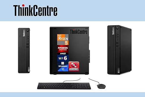 LENOVO ThinkCentre M75q Gen 2 Business Mini Desktop negro (AMD Ryzen 5 PRO 5650GE 6 núcleos, 16 GB de RAM, 1 TB PCIe SSD, AMD Radeon, AC WiFi, BT