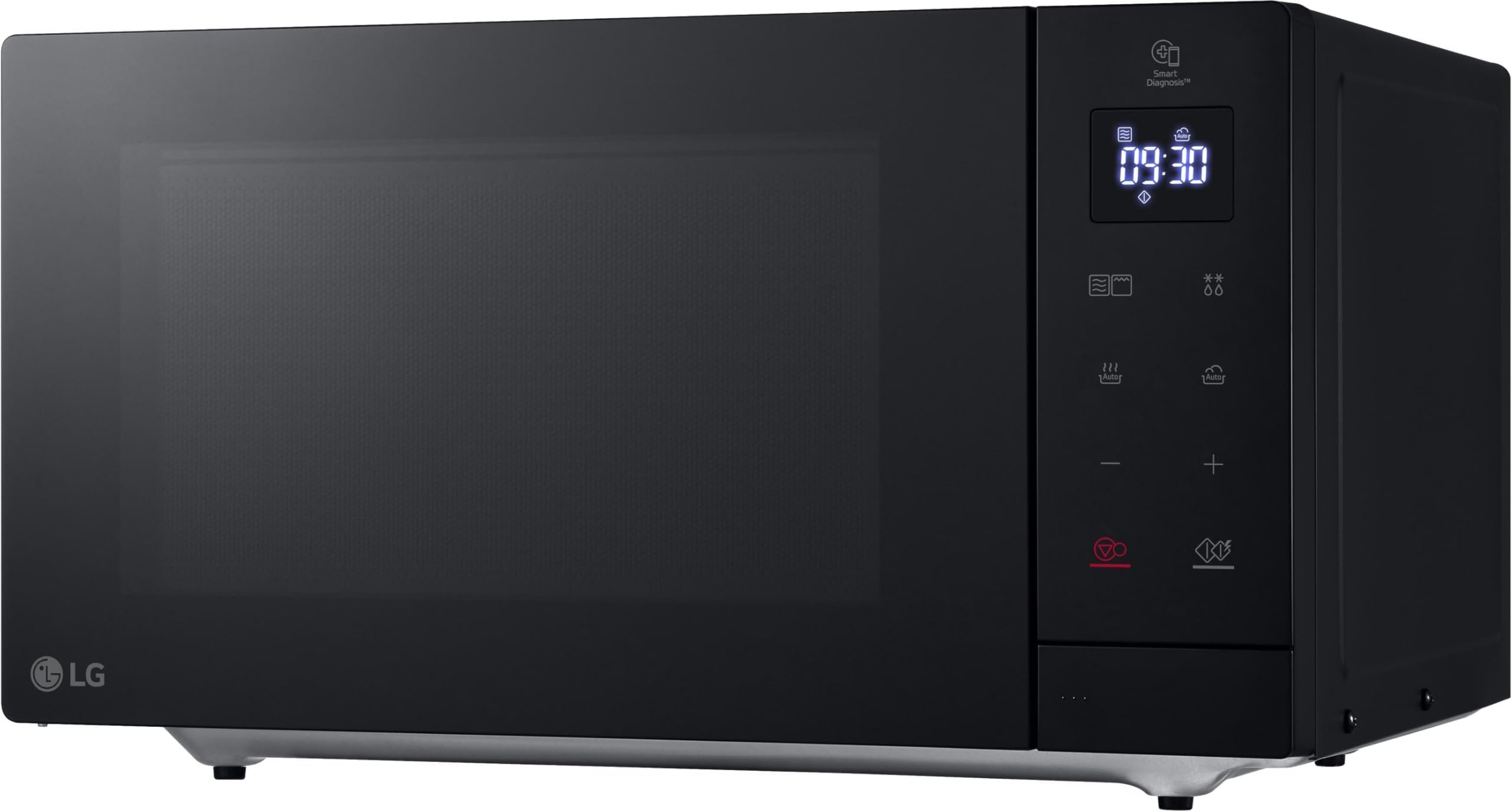 LG MH7032JAS Mikrowelle (30 L, 1000 W) mit Grill (LED-Display, 28 Automatikprogramme, pflegeleicht), Schwarz