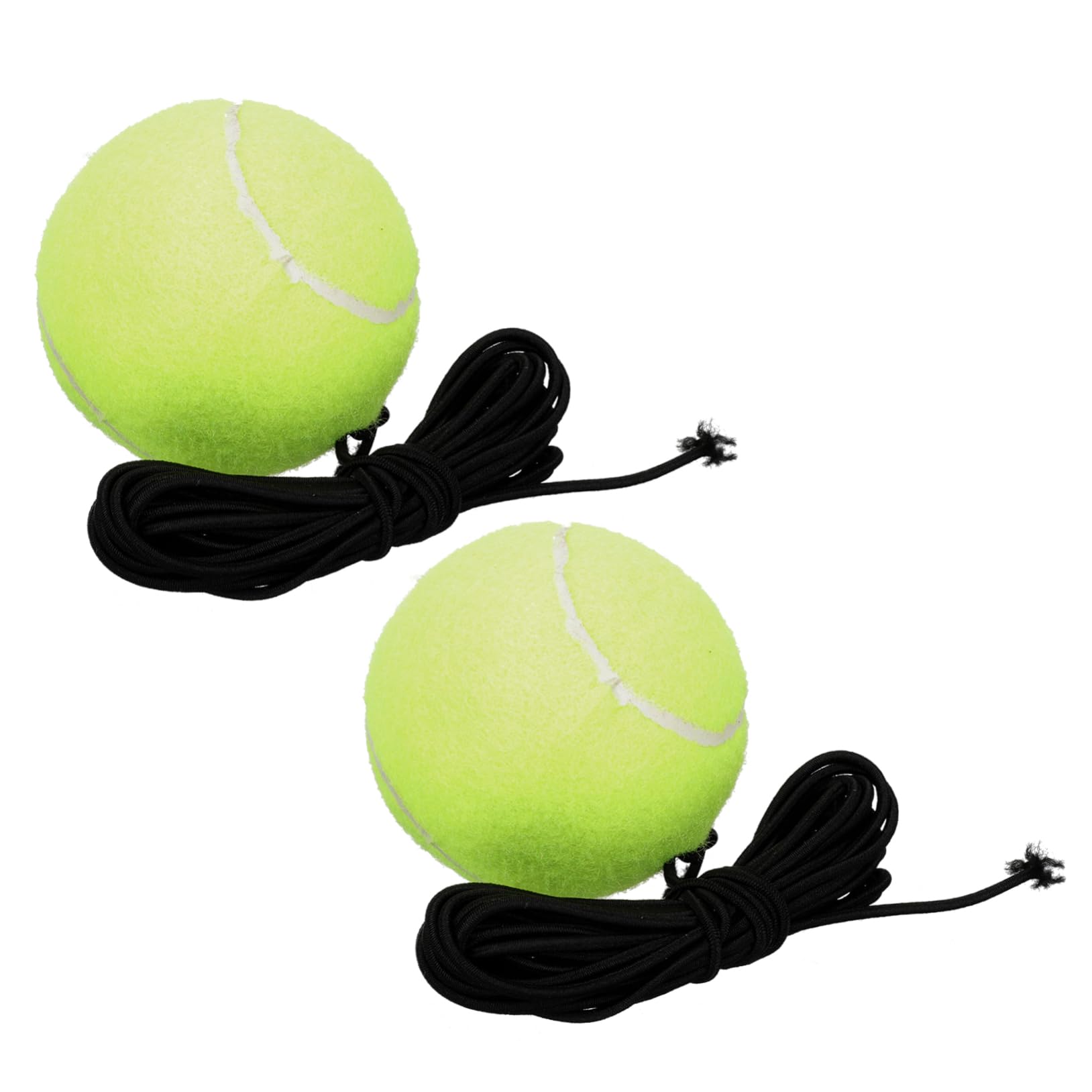VANZACK Rubber Tennis Training Ball Set 2 Pieces Self Practice Tool for Tennis Fans Reflex and Coordination Trainer