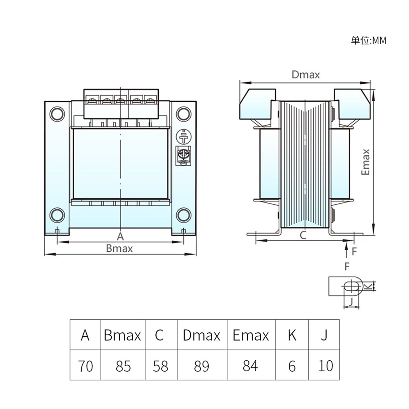 Trasformatore di Controllo 380/220V a 127/36/24/6V 50W Trasformatore for Macchine Utensili Trasformatore di Isolamento monofase trifase BK-50W