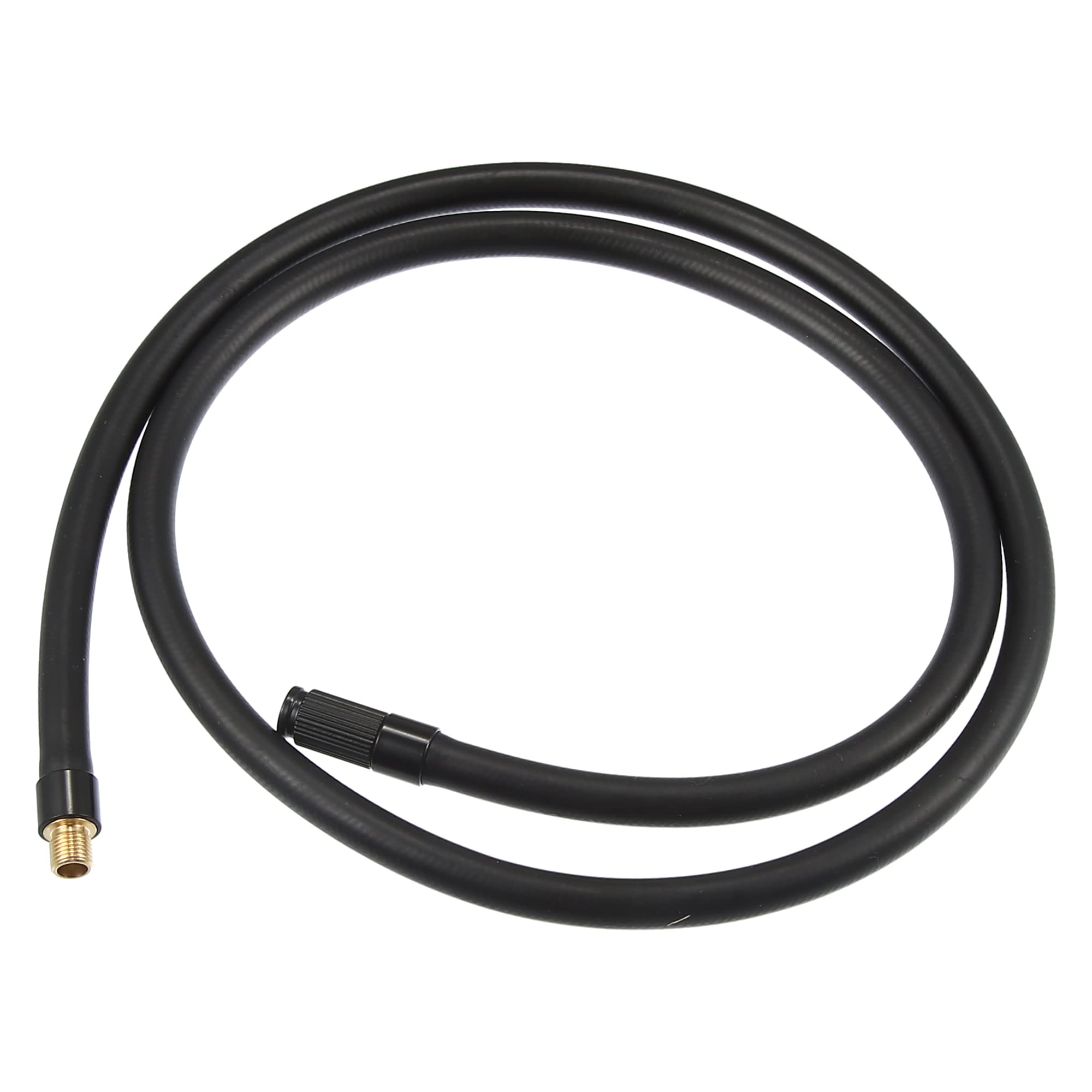 QUARKZMAN Adaptador De Manguera para Inflar Neumáticos 1Pc Conexión Rápida | Negro, Cobre Y Caucho, Longitud 1M, Rosca M8X0.8, Para Bicicleta, Conexión Rápida, Sin Fugas, Válvula Estándar