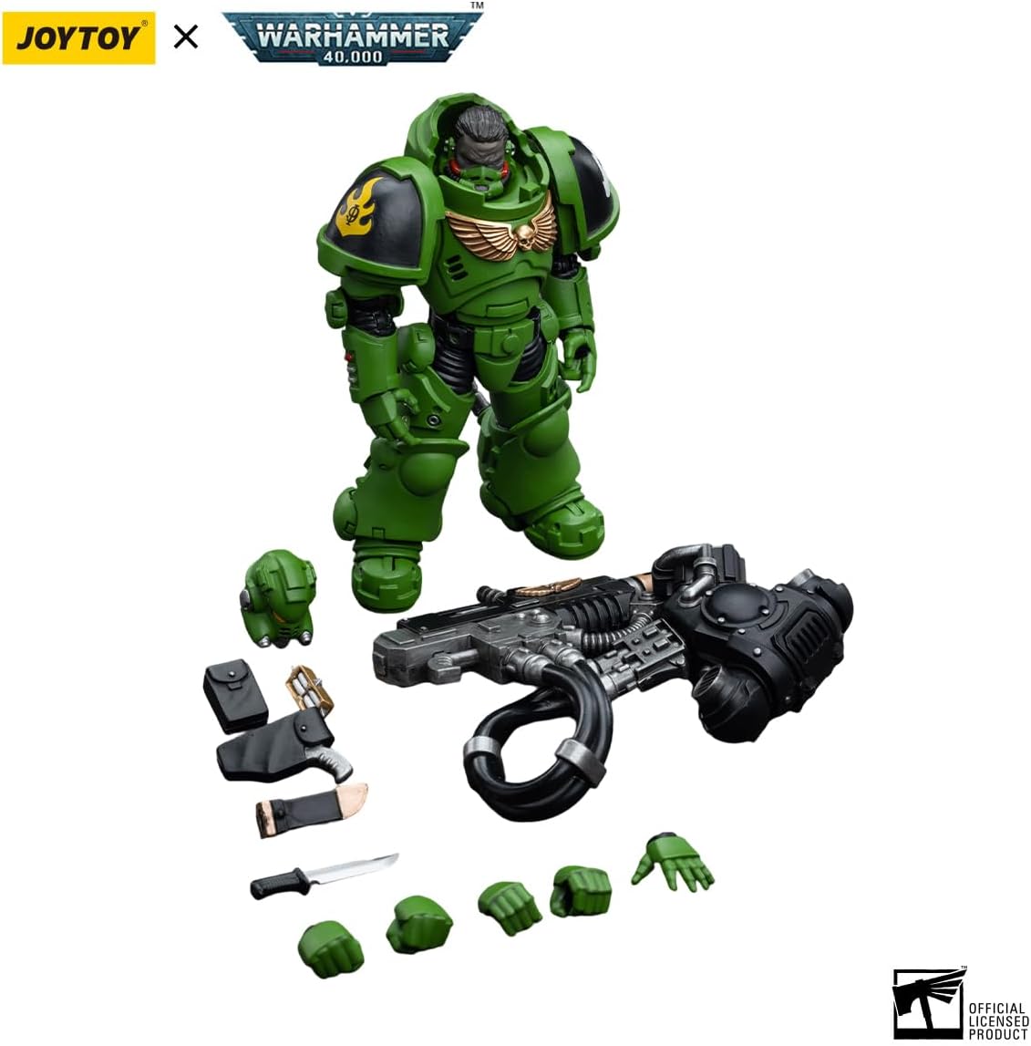 JOYTOY Action Figures Warhammer 40K 4.88inch Salamanders Eradicators Brother T'Kren 1/18 Movable Model Collectible Figurine