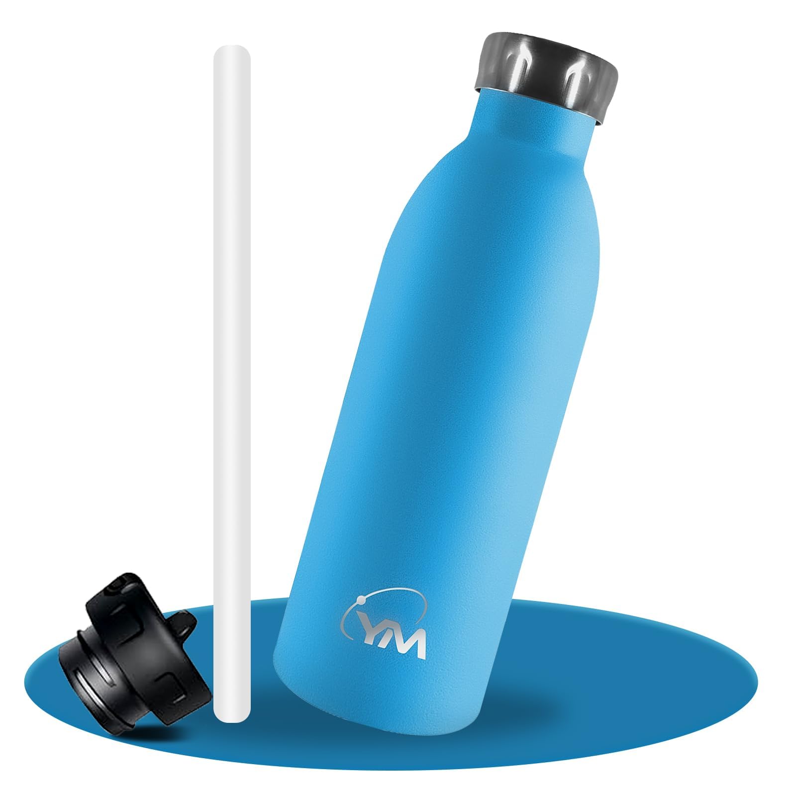 Amazon | 水筒 750ml 保温 保冷 ステンレスボトル 二種類の蓋付属