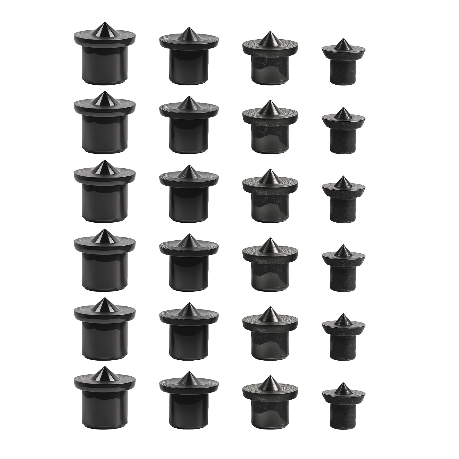 24 Pcs Dowel Centre Points Set 6/8/10/12mm,Steel Tenon Center Pins Woodworking Alignment Tool for Furniture Joints, Wood Dowel Marker for Accurate Drilling