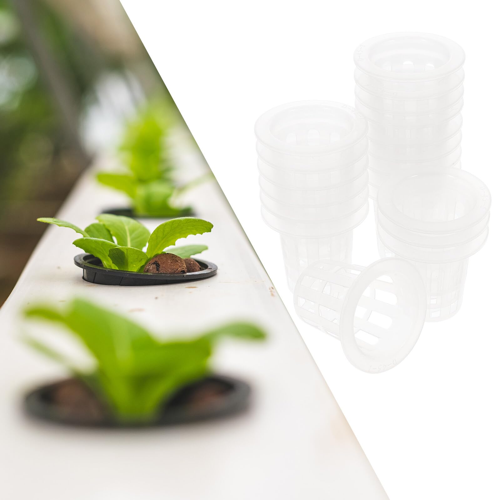 SUPVOX 100 pièces Lot de Paniers de Culture Hydroponique PP Durables Godets Semis Pratiques pour Légumes Fruits et Fleurs Structure Aérée pour Racines Solides et Résistants