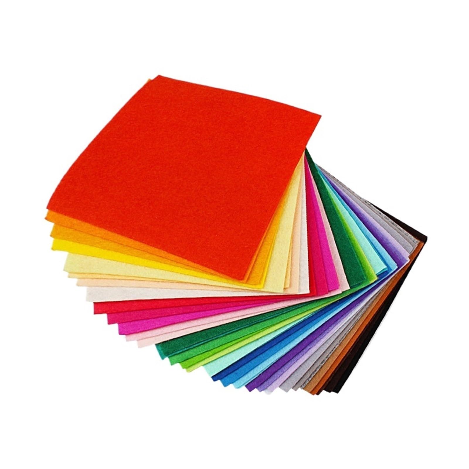Gonmpjzr Color3 Felt Fabric Sheet, 20 Pcs Multicolor Squares 1Mm Nonwoven For Patchwork Sewing Diy Craft(Color3)