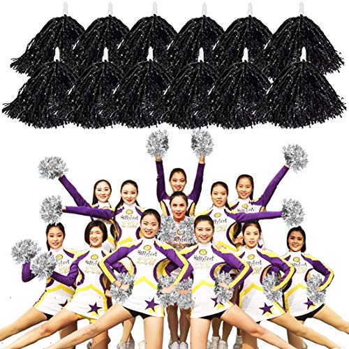  MOAMUN 24PCS Pom Poms Cheeleading pour Escouad...
