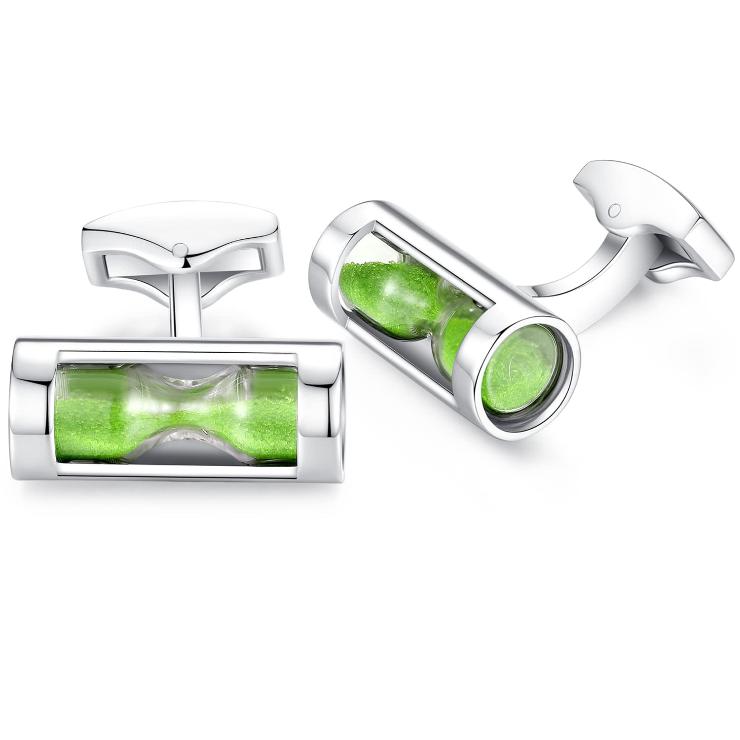 HONEY BEAR temporizador sandglass embudo Gemelos de hombre de negocios de acero inoxidable gemelos