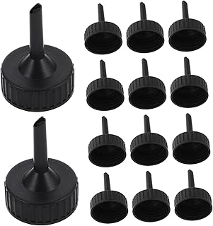 EXQUIMEUBLE Embudo De Inyección De Agua 100 Unidades Pequeño Para Botellas De Agua De Cocina Para Arena Perfumes De Plástico Para Alimentos Especias De Pvc Negro