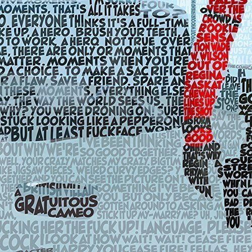 Deadpool word art print 11×17 unframed movie quote art quote art print