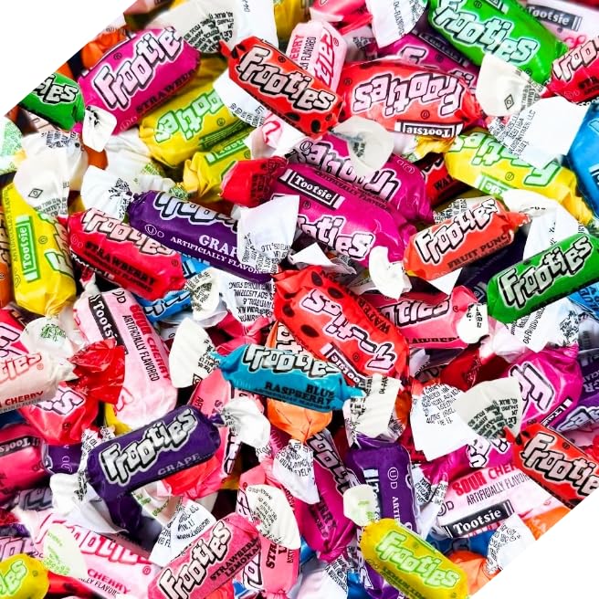 Soft Taffy Mega Mix of Candy, 1 lb Bulk Bag – 10 Assorted Fruit Flavors, Individually Wrapped Chews, Gluten & Peanut Free, Colorful and used for Parties, Buffets, Goodie Bags & Everyday Snacking