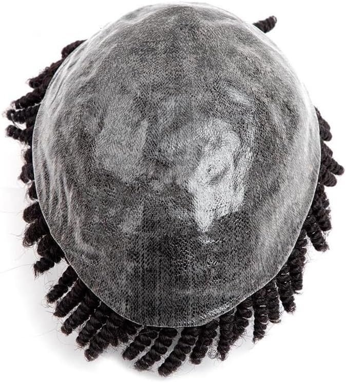 ウィッグ 編み込みメンズウィッグ メンズ毛細血管プロテーゼ 0.1mm フルスキン かつら 人毛 ドレッドヘア ヘアピース 男性用か