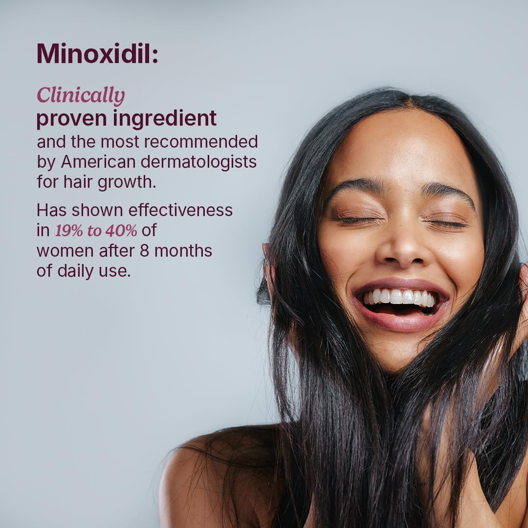 Santo Remedio Women’s Hair Regrowth Treatment, Helps Stimulate Hair Growth and Reduce Hair Loss, Contains 2% Minoxidil, Clinically Proven Ingredient, Fragrance Free (1-Month Supply) (Pack of 4)