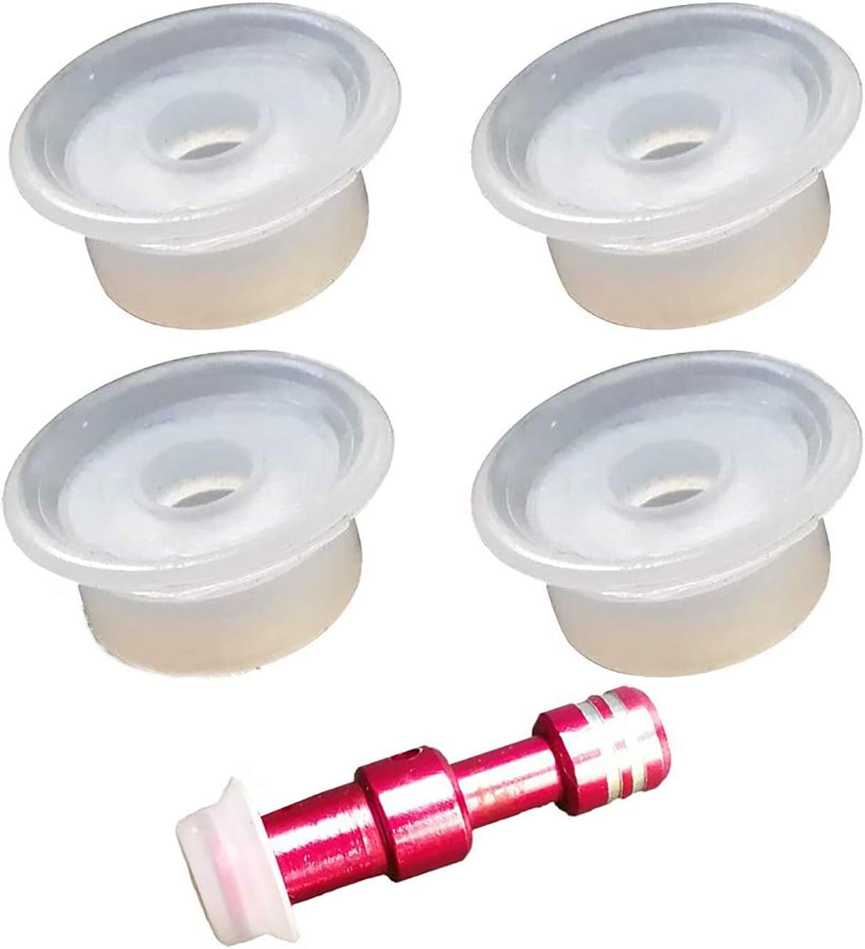 4 Pack Pressure Cooker Replacement Float Valve Gaskets, for Instant Pot Duo, Duo Plus, Ultra, LUX 3, 8 Qt, Pressure Cooker Float Sealing Caps (Does not contain metal valve)
