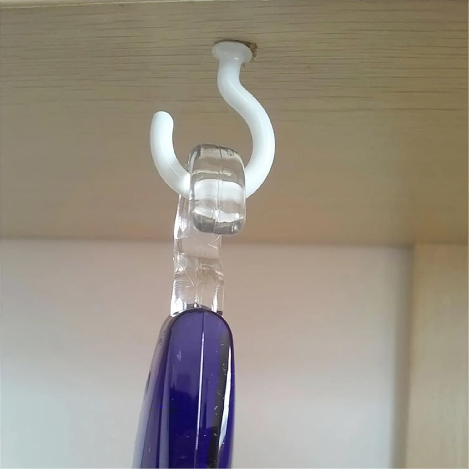 Screw Hooks 50pcs White Mug Shouldered Hanger Cup Hooks Heavy Duty Screw-in Ceiling Hooks Cup for Hanging(2 inch White)