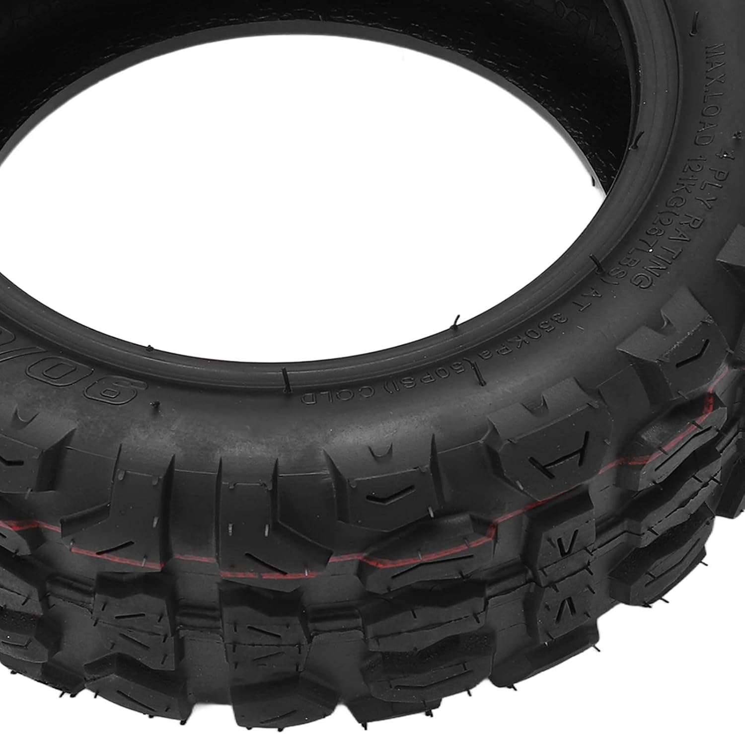 90/65‑6.5 Electric Scooter Tire Rubber Solid Tire Buffering Off Road Scooter Tyre Electric Scooter Wheel