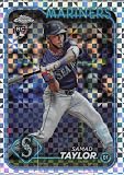 2024 TOPPS CHROME UPDATE REFRACTOR PRISM #USC28 SAMAD TAYLOR RC SEATTLE MARINERS BASEBALL OFFICIAL TRADING CARD OF MLB