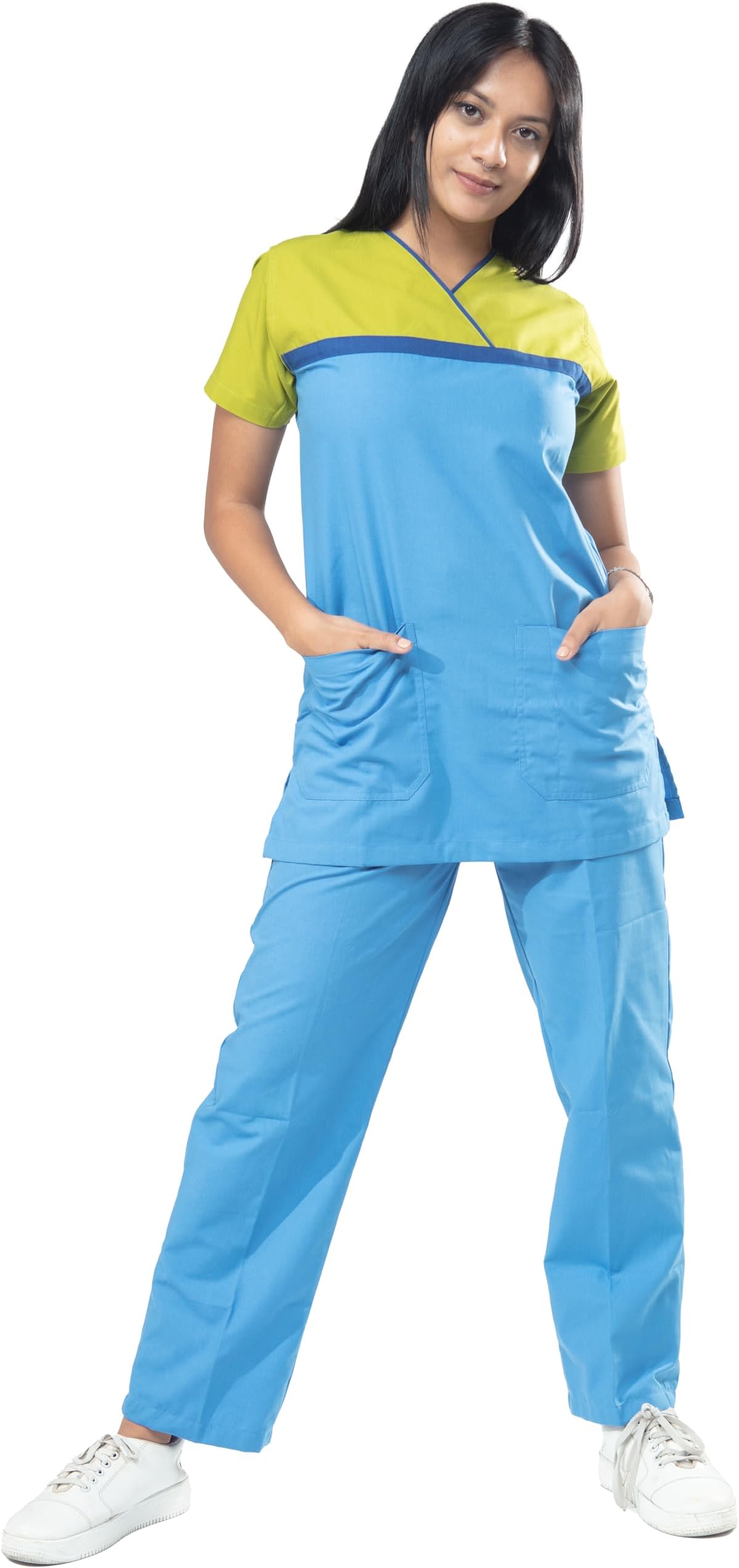 Womens Scrub Suit – Ideal Scrubs for Female Doctors, Nurses, Dentists, Vets and Healthcare Professionals | Pant & Top Set