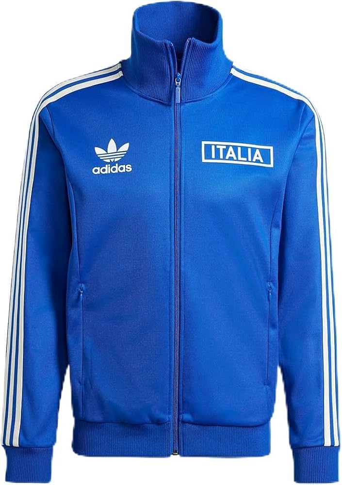adidas Men's Soccer Italy Beckenbauer Track Top Jacket