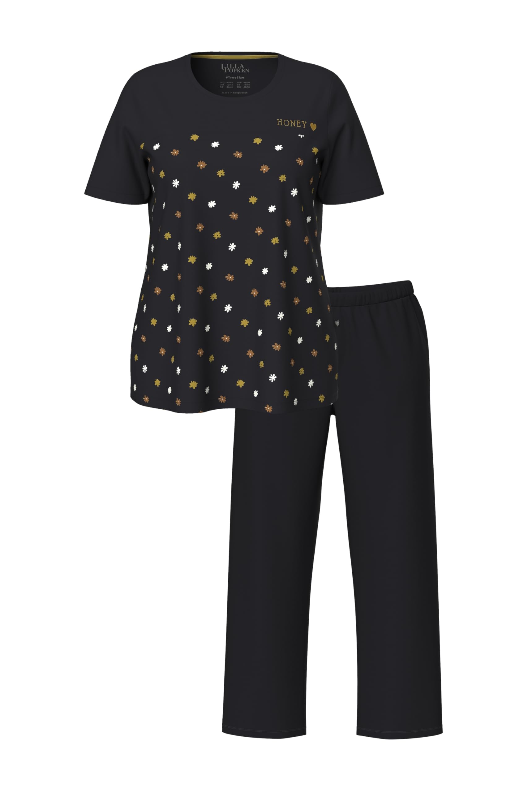 Ulla Popken Pyjama, Flower Rain Ensemble Pyjama Femme