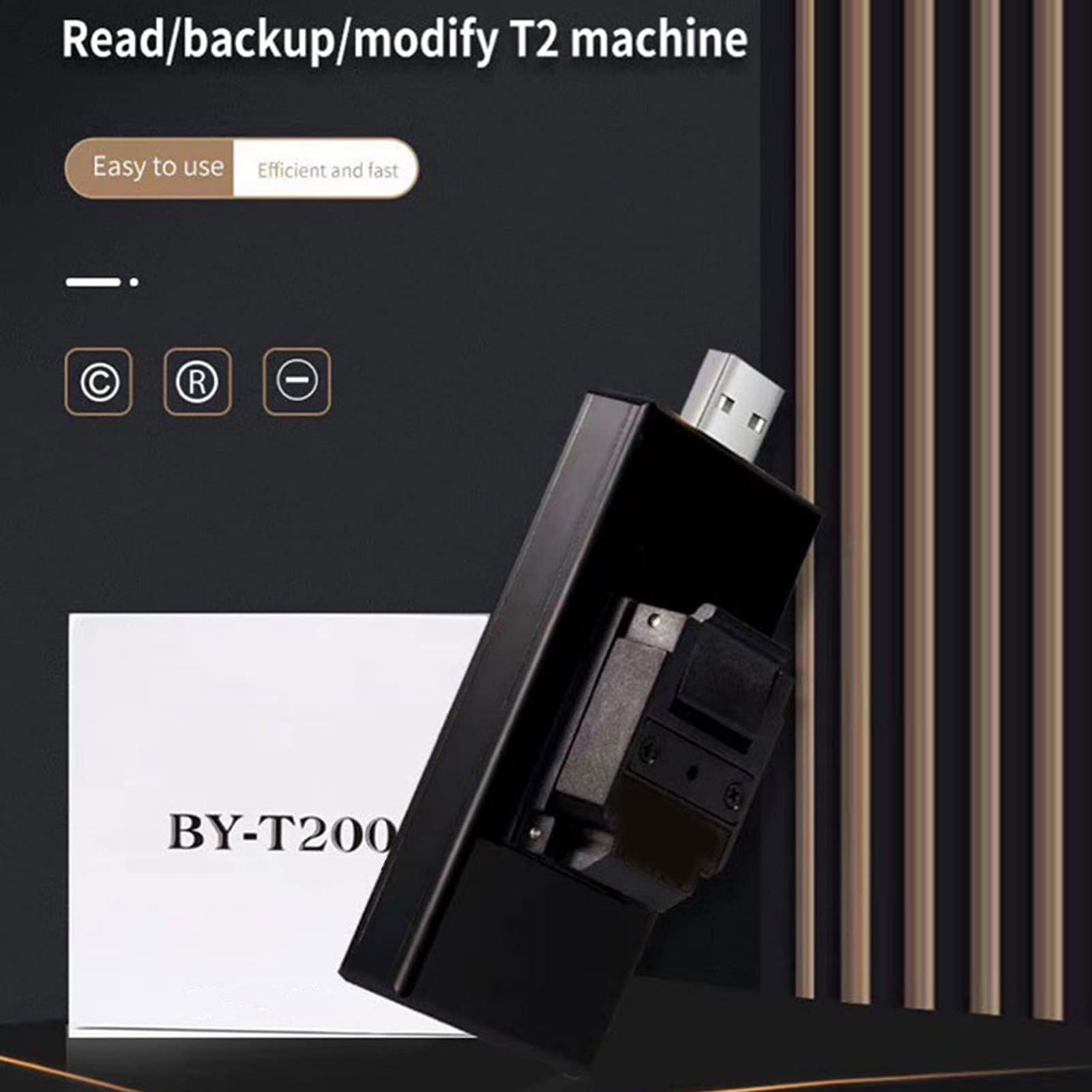 Lector de chips T2 Transmisión de alta velocidad Lectura de datos de respaldo Placa de conversión de lectura de datos ROM de tamaño compacto para usuarios