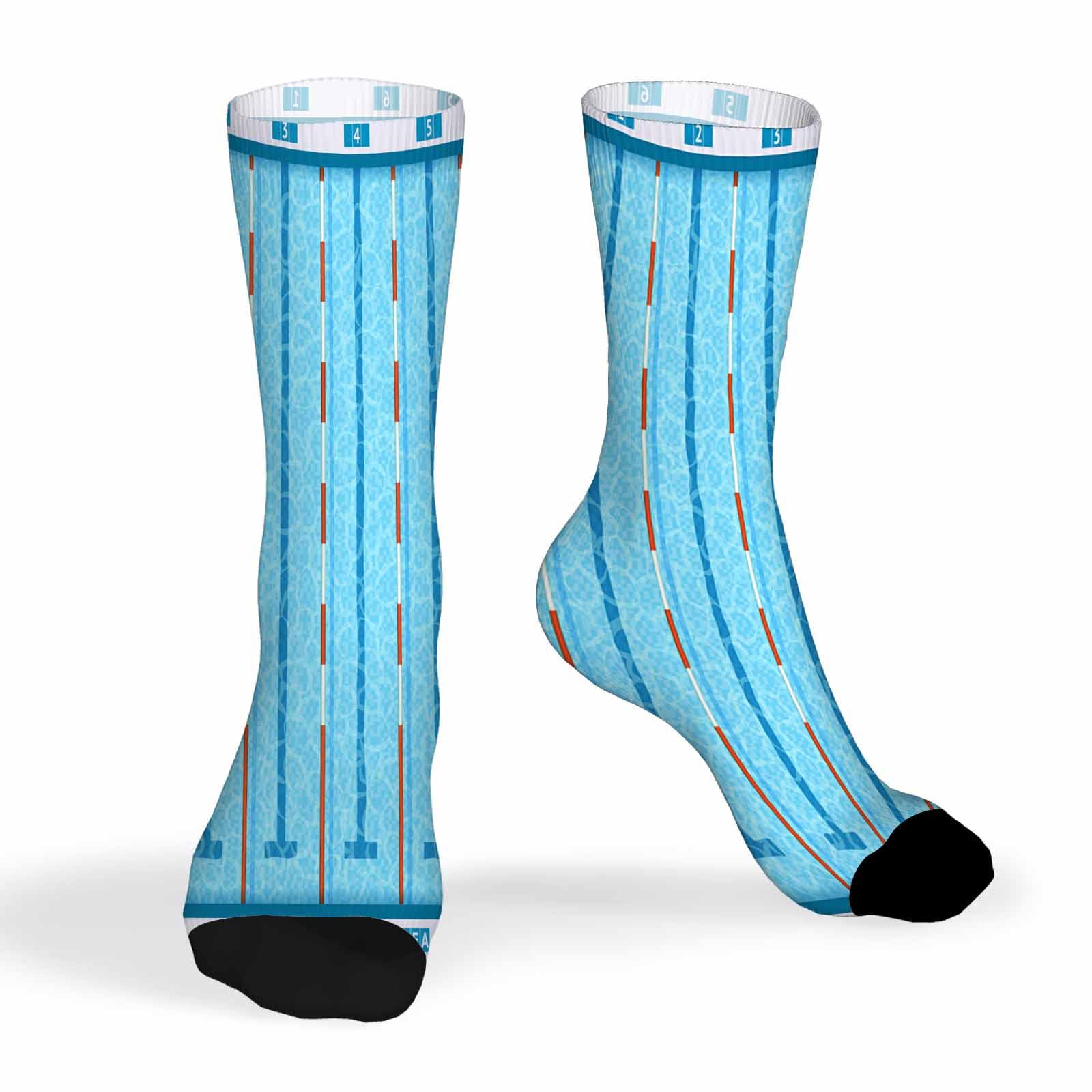 SEVEBJ Socks for Men Women Cool Cute Crazy Funny Sport Colorful Novelty Socks Swimming Pool
