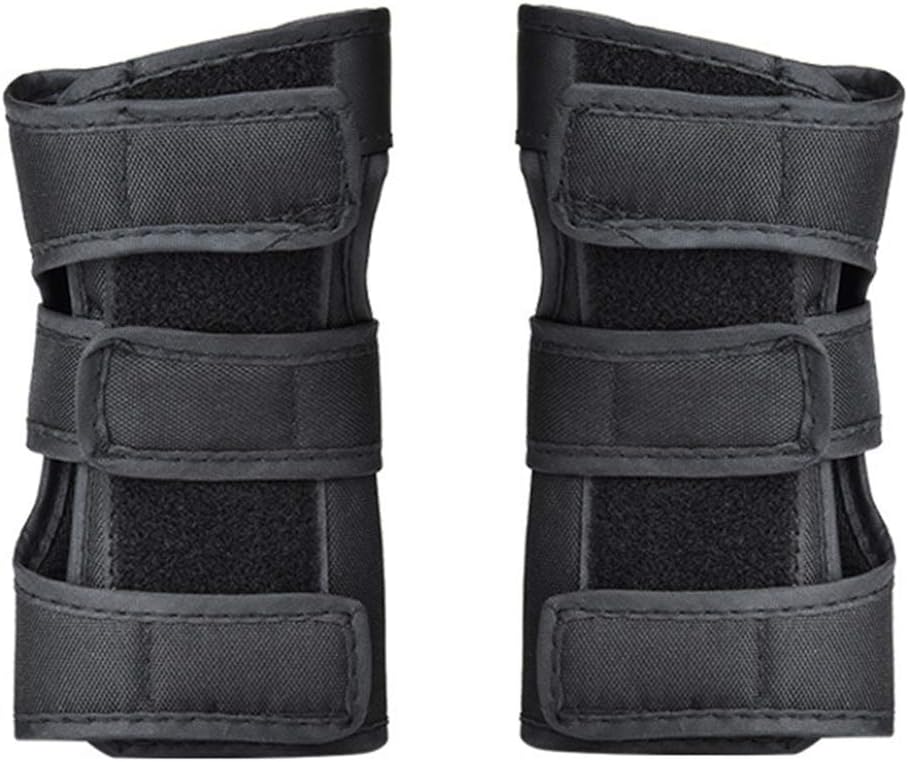 1 Kaykay Uzun Kayar Merdivenli Tekerlekli Kaydırma Satır Pateni i&ccedil;in Palmiye Koruma Pedli Koruyucu Dişli Bilekliklerini eşleştirin