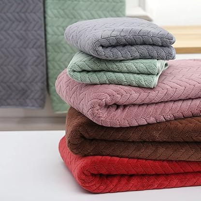 Home Handtücher Bad Nordic Solid Color 2 Pcs Gesicht Handtuch Set Paar Geschenk Schnelltrocknende Mikrofaser Duschtuch – Bild 6