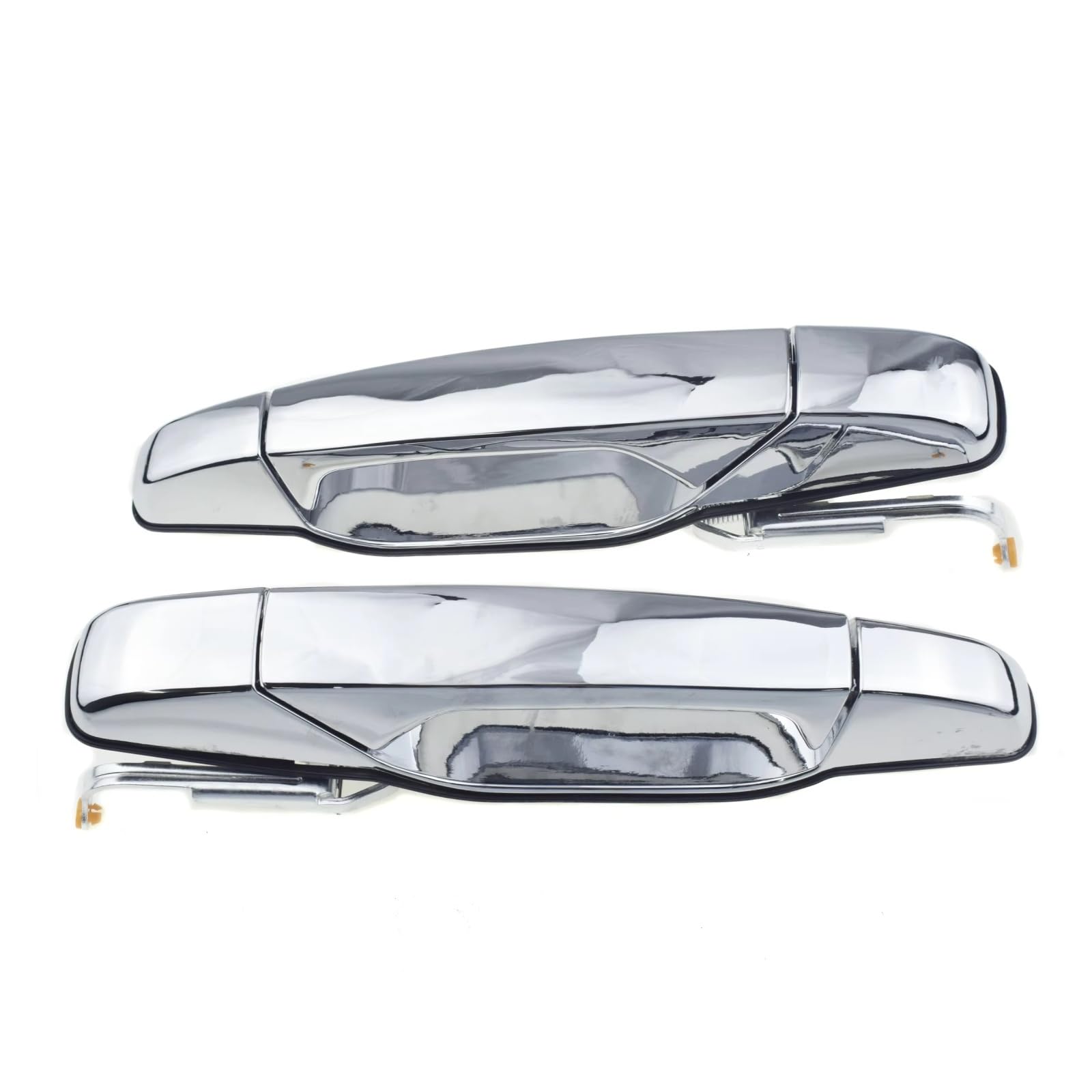 Qjahxkf Replacement Exterior Door Handles Outside Door Handle for Chevrolet for Avalanche for Tahoe for Silverado for Suburban 2007-2014 Outer Handle(Chrome Rear Pair)