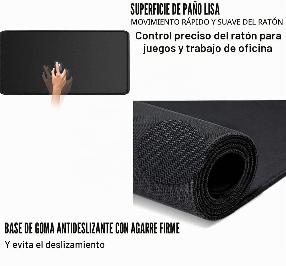 Alfombrillas de ratón de escritorio para máxima velocidad y precisión (P,500 x 1000 mm)